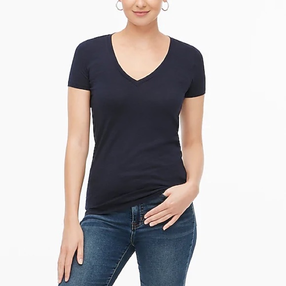 J Crew Featherweight Slub Cotton Tee 
